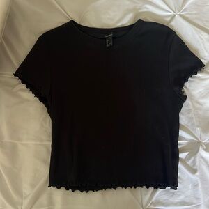 black slim shirt